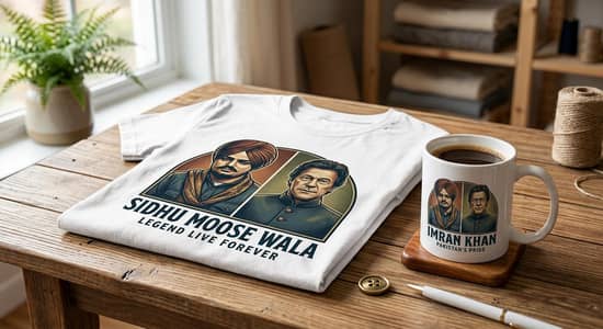 printed shirts and cups available
