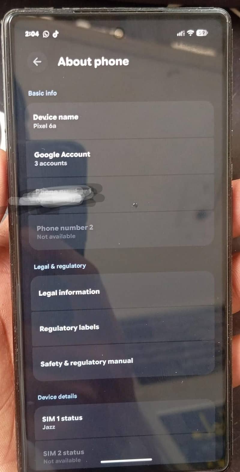 Google Pixel 6a 0