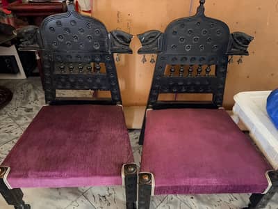 Pair of ottoman chair set