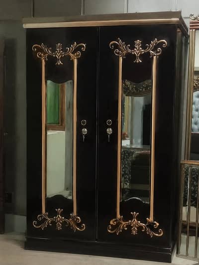 Shahi 2 Door Almari For Sale - Mirror Wali, Deco Polish*