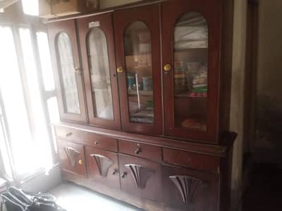 wooden showcase
