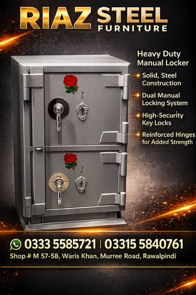 Steel Locker, Manual Locker, Cash Locker, Safe Box