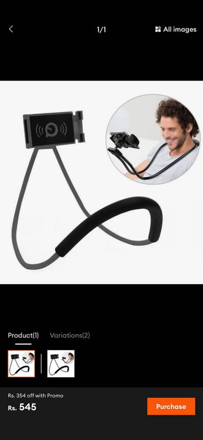 Lazy Neck Mobile Holder