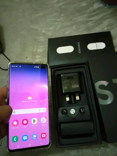 Samsung Mobile S10 Plus 8 ram 128 GB full box 03361194076