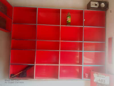 1 counter and 3 racks for sale
