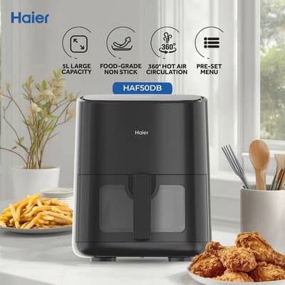 Haier Airfryer full Digital Touch screen 5 Litre 2 year Haier warranty