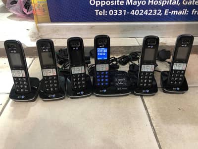 BT Color Handset 6 set PTCL cordless phone Intercom