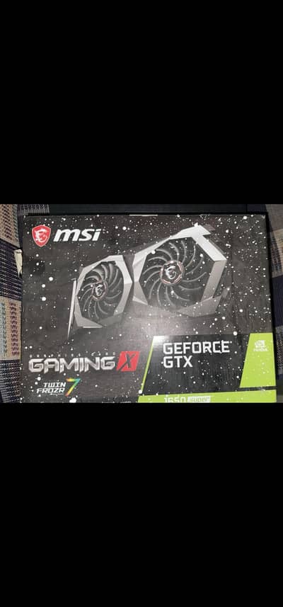 MSI GeForce GTX 1650 super with box.