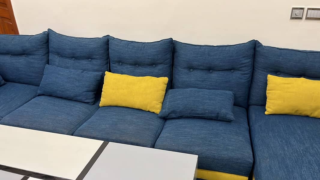 9-Seater Blue Sofa Set  Premium Quality 3
