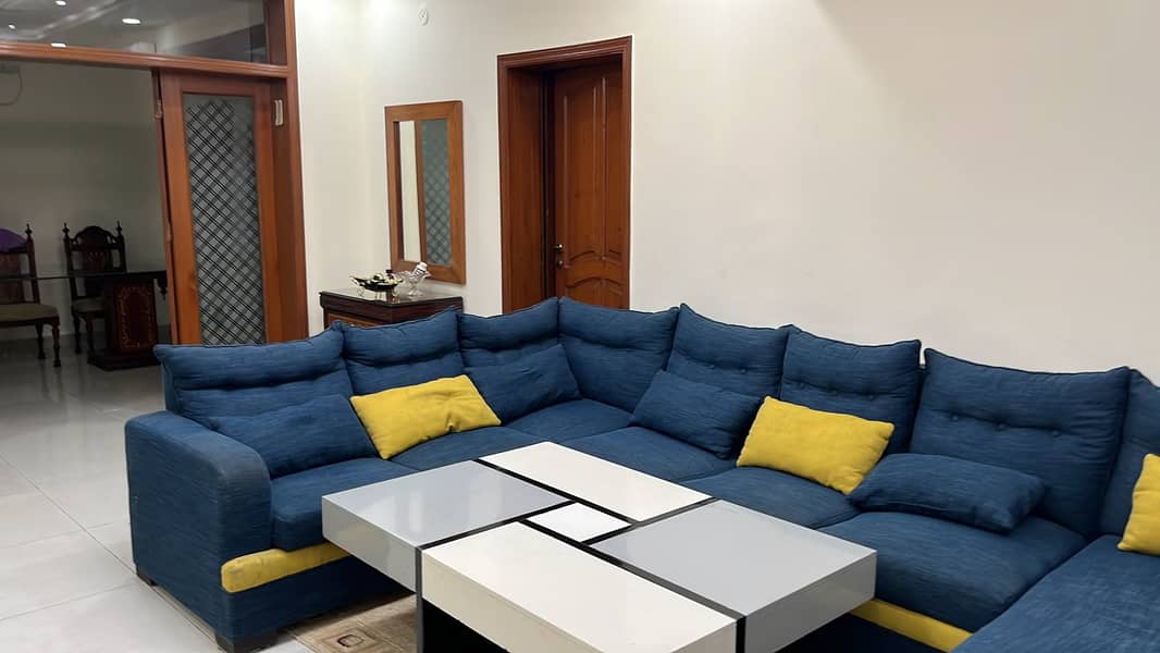 9-Seater Blue Sofa Set  Premium Quality 4