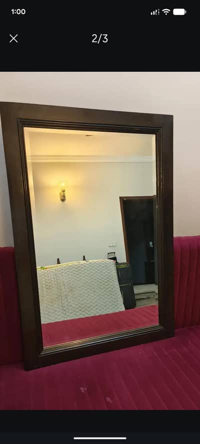 wooden mirror