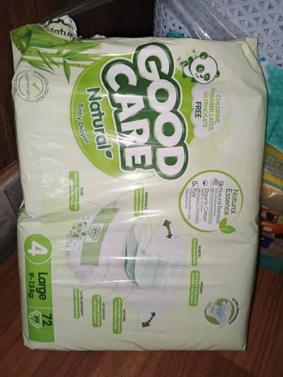 baby diper open pack 4  pamper used