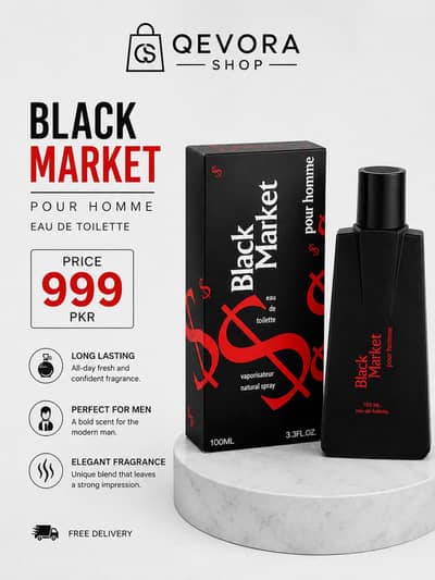 Black Market Pour Homme Perfume 100ml | Premium Fragrance |