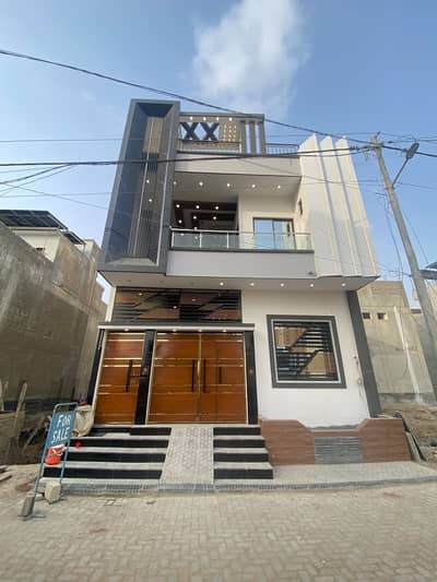 LUXURY BRAND NEW 120 SQUARE YARDS GROUND + 1 FLOOR HOUSE IN PUNJABI SAUDAGAR CITY 2