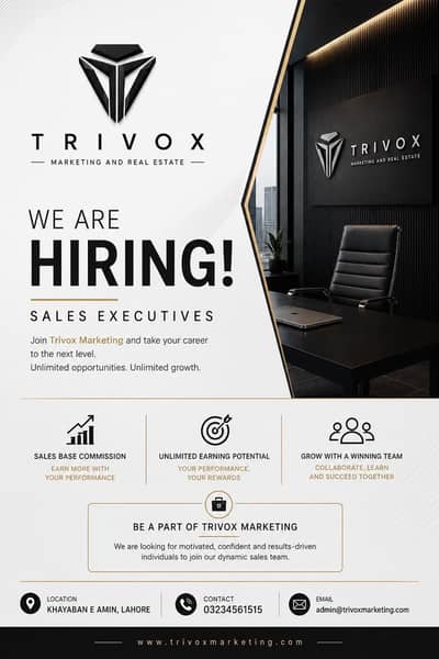SALES TEAM REQUIRED — TRIVOX MARKETING