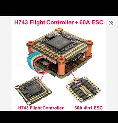 Flight controller + 4 in 1 ESC (Drones, planes, robotics, RC hobby)
