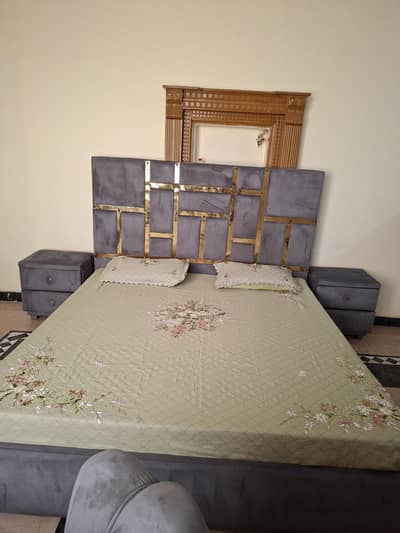 bed set with coffee set