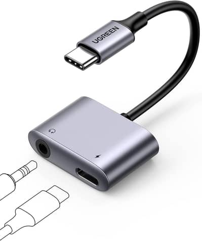UGREEN 60164 USB-C to 3.5mm AUX + PD 60W Fast convertor