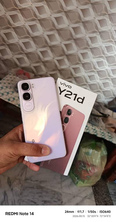 Xiaomi Redmi Note 14 || Vivo Y21D ( Complete Box )