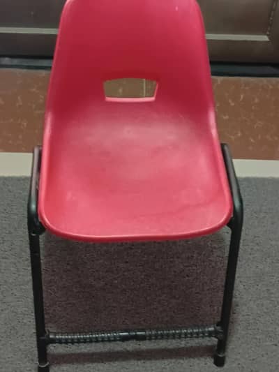 Pair of Study Chairs (Red & Blue)