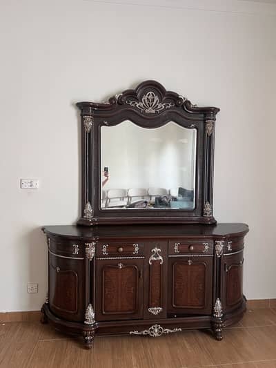 Sheesham Wood Dressing Console with Mirror