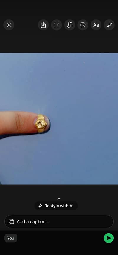 Gold ring for new born baby