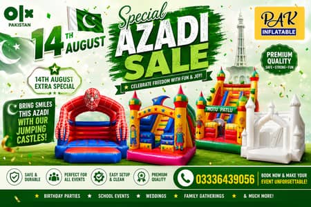 Azadi Sale Special Jumping Castles
