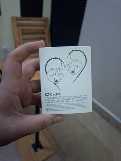 KZ Castor Dual Dynamic Driver Tuning Adjustable IEMs – Mint Condition