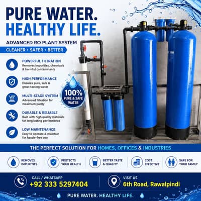 Premium RO Water Purification Plant – Pure Water, Healthy Life 