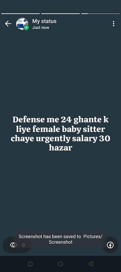 DHA me babysitter ki zarorat hey urgently