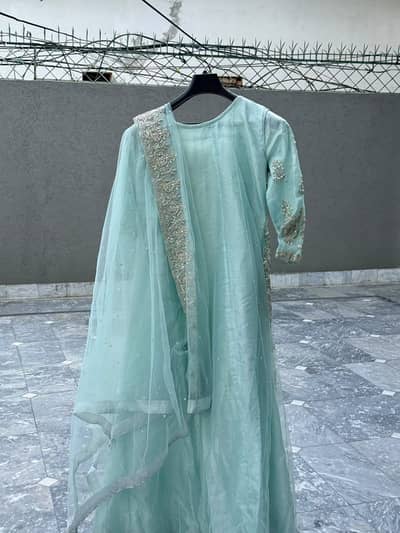 Mint Green Maxi Dress for Walima / Wedding – Worn Once