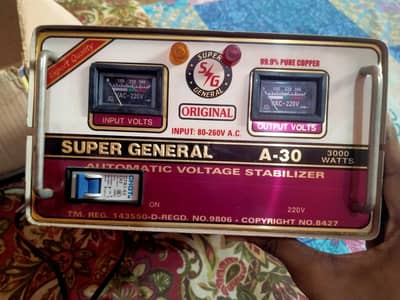 super general stabilizer 3000 watt Model A-30