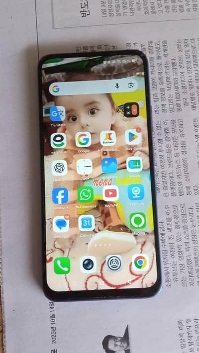 Blue Infinix hot 60i] – Good Condition – [128] GB