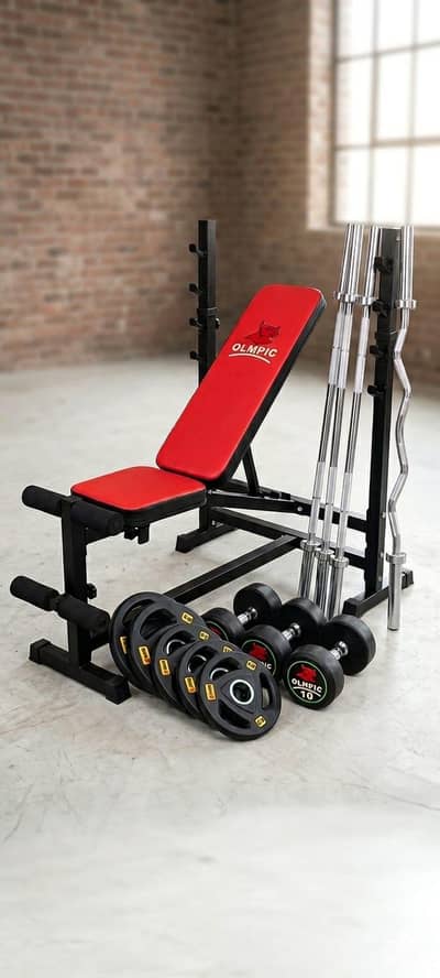 Dumbbell / Weight plates / Kettle Bell / Rods / Home gym / walking pad