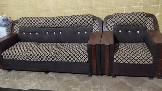 sofa set with wooden tables