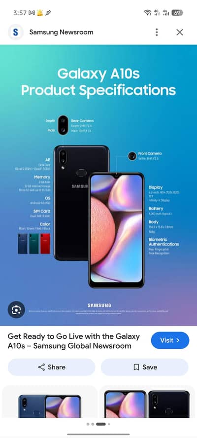 Samsung Mobile A10S