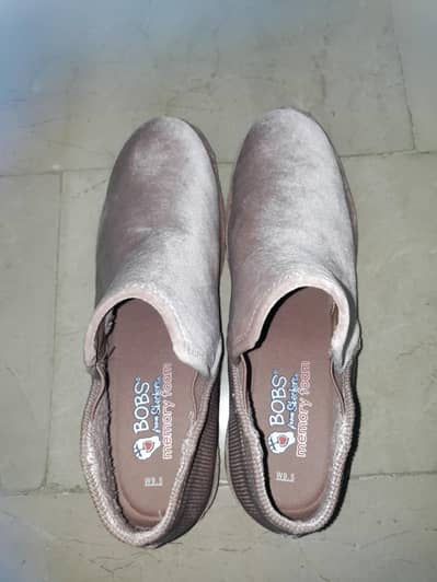 Authentic Skechers BOBS Velvet Memory Foam Slip-On Shoes (Size 9.5)