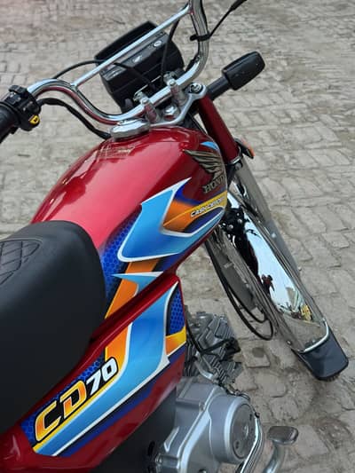 Honda CD 70 Red 2026 Model 4100km used For sale