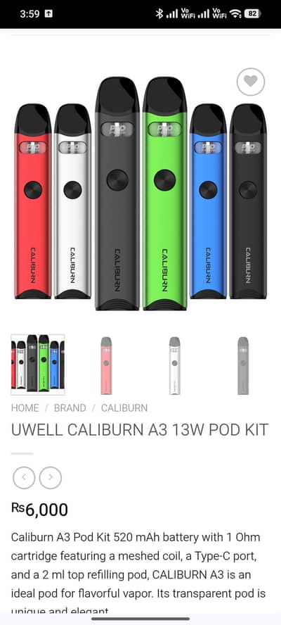 pod Caliburn A3