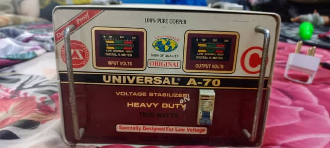 Original Stabilizer Universal 7000 Watts Copper wiring