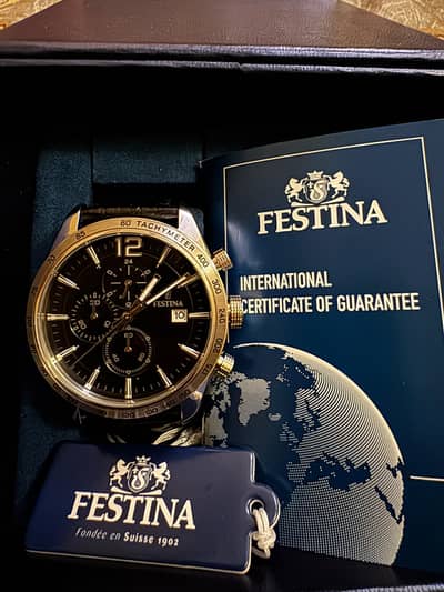 FESTINA INTERNATIONAL ECERTIFICATE OF GUARANTE with 2 original perfume