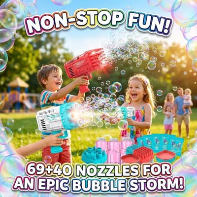 Electric bubble gun for kids Party fun