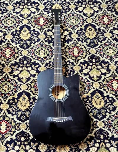 Fully Furnished Black Guitar