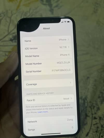 Iphone x pta approved 64gb