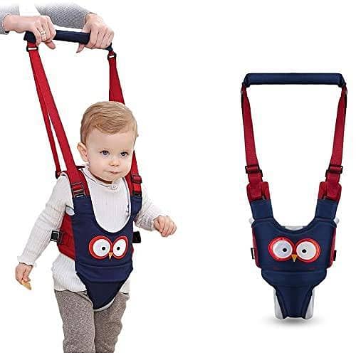 Baby Walking Harness, Toddler Walker Assistant Belt, 7-24 Months | 4-in-1 Walking Support, Reduces Back Strain, Adjustable Straps, Breathable Padding, Soft Cotton, Secure Fit