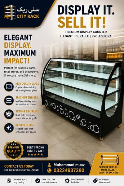 Glass counters | Bakery counters | Cake counters | mart counters