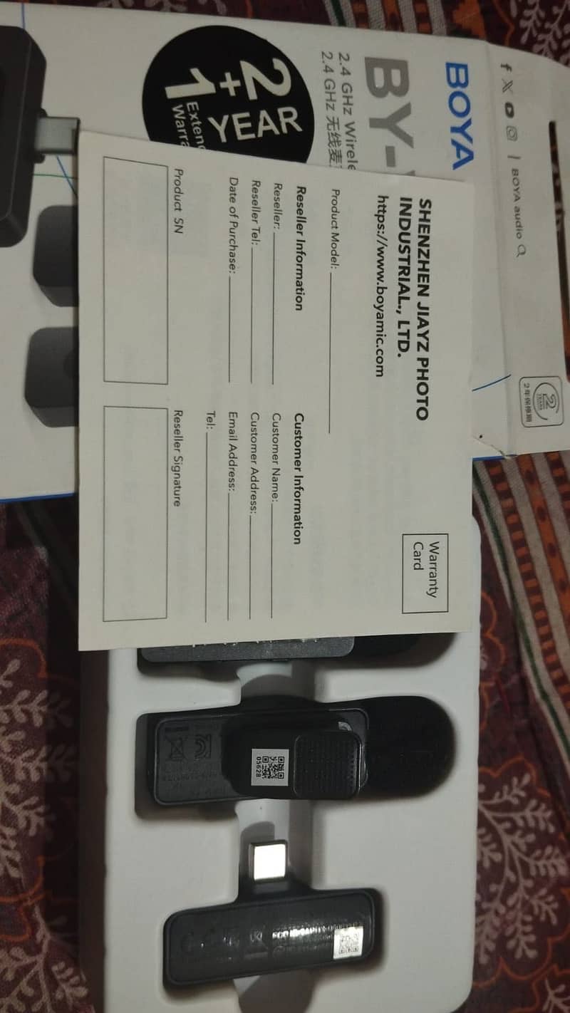 Boya mic v20 2