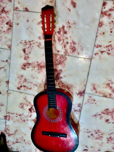 Guitar in full size music