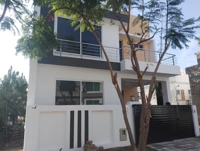 Bahria Enclave Sector B-1 Brand New 5.5 Marla Corner + 5 Marla Garden Back Open House Beautiful Location