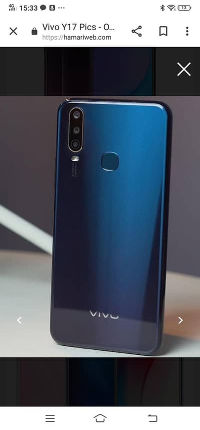 Vivo Y17 with box. no open no repair